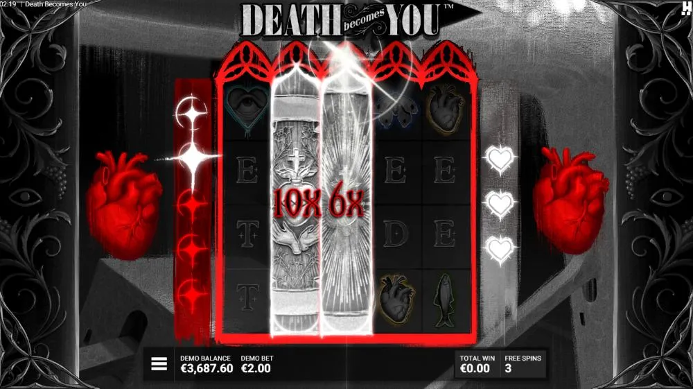 A large bonus win on Death Becomes You